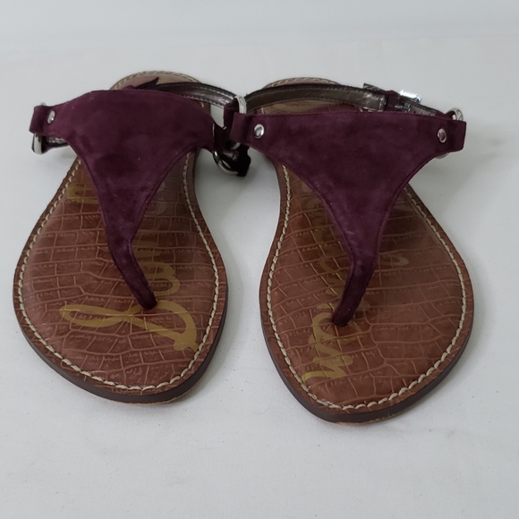 Sam Edelman Shoes - Sam Edelman Greta Purple Suede Thong Sandal, Sz 10